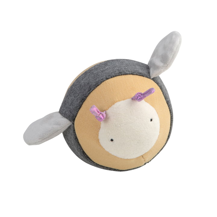 Fabric ball with bell from Sebra in the design Billy the bee