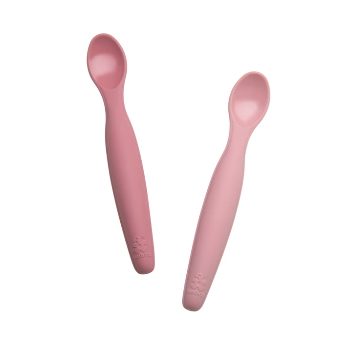 The silicone spoon from Sebra in the color blossom pink