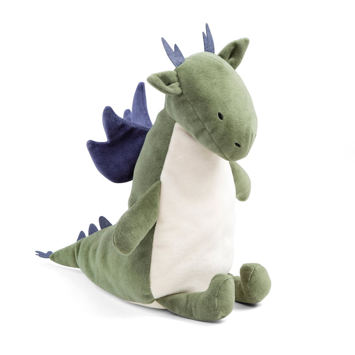 Cuddly toy Sky the dragon in color green