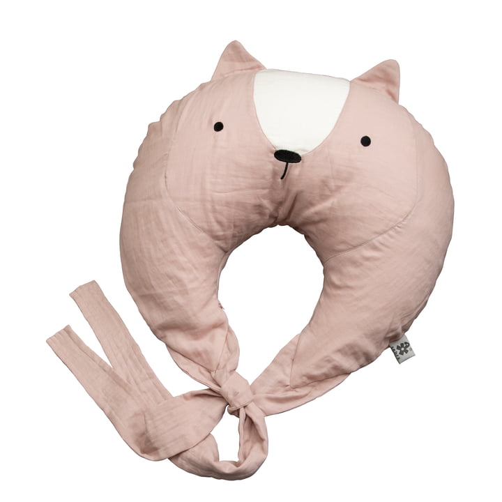 Nursing pillow Zappy the squirrel by Sebra in color pink