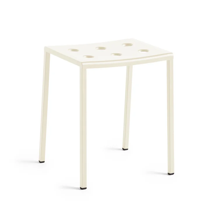 Balcony Stool, chalk beige by HAY
