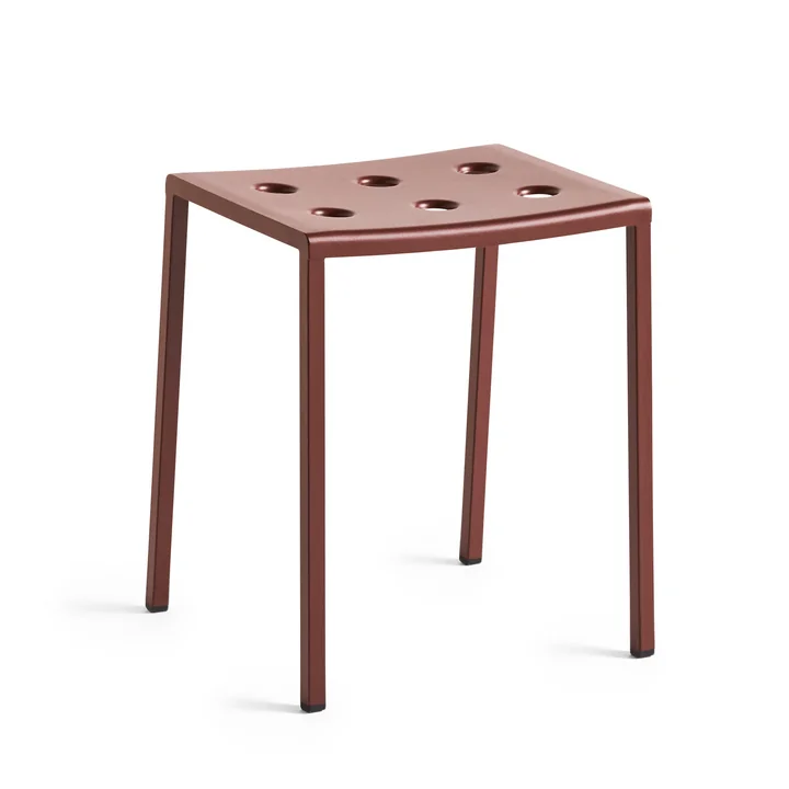 Balcony Stool, iron red by HAY