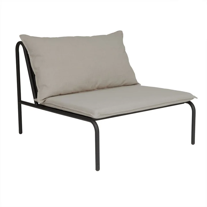 Furi Outdoor lounge chair from OYOY in the color beige / black