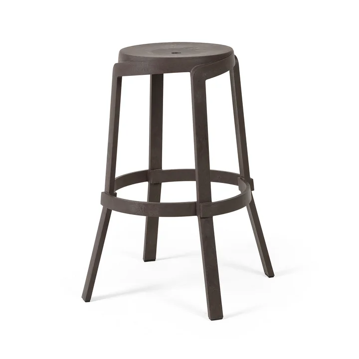 Stack Outdoor stool maxi from Nardi in terra