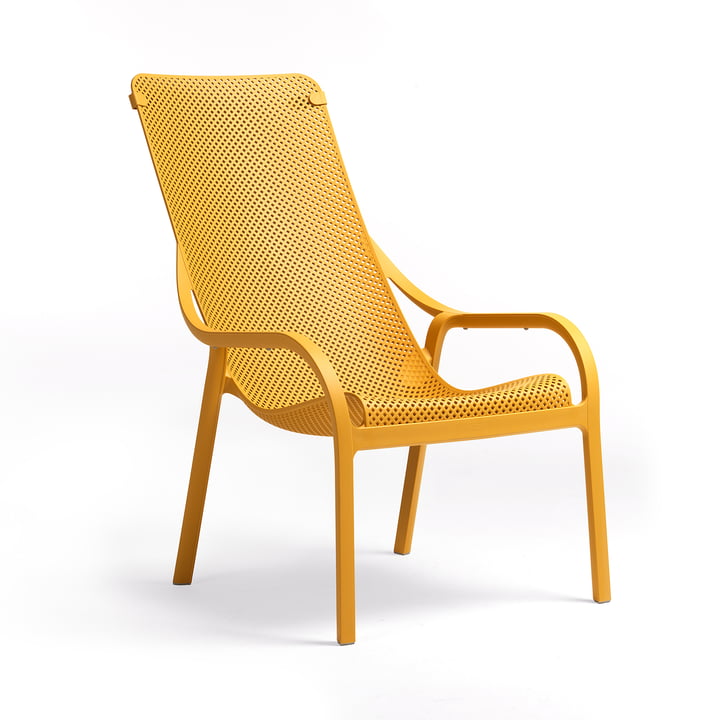Net Outdoor Lounge chair from Nardi in senape