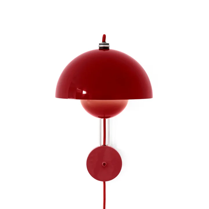 & Tradition - Flowerpot Wall lamp VP8, vermilion