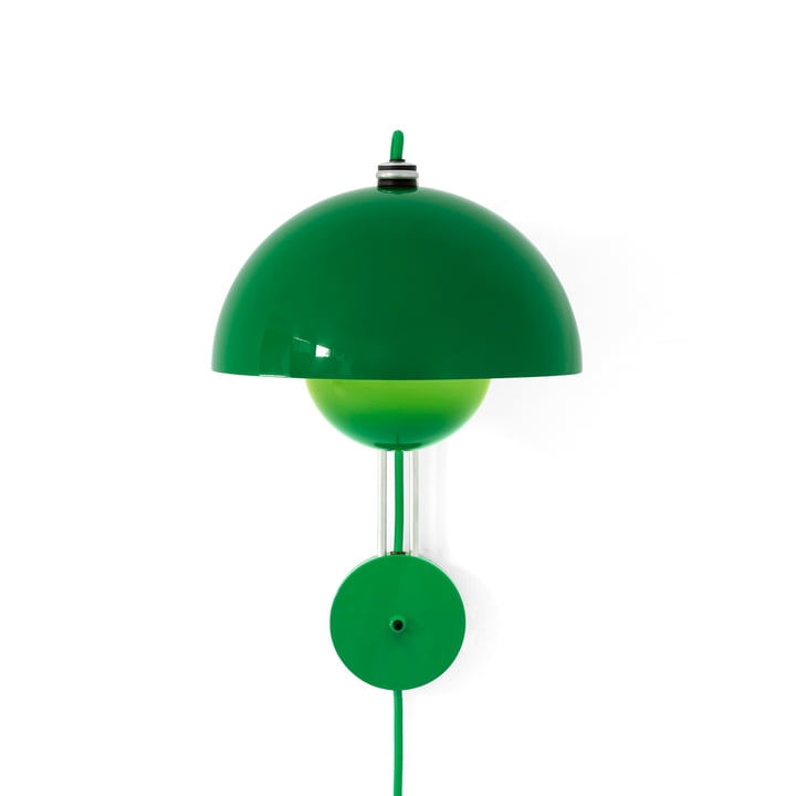 & Tradition - Flowerpot Wall lamp VP8, signal green