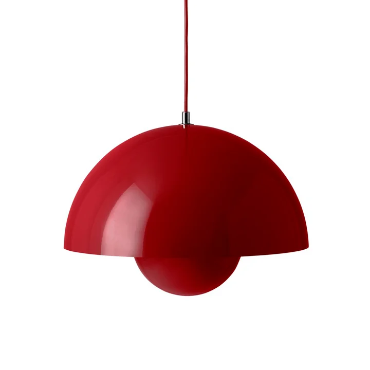 & Tradition - FlowerPot Pendant light VP7, vermilion red