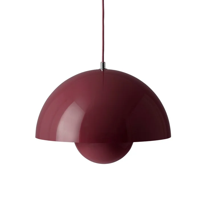 & Tradition - FlowerPot Pendant light VP7, dark plum