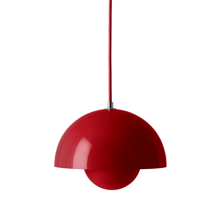 & Tradition - FlowerPot Pendant light VP1, vermilion red
