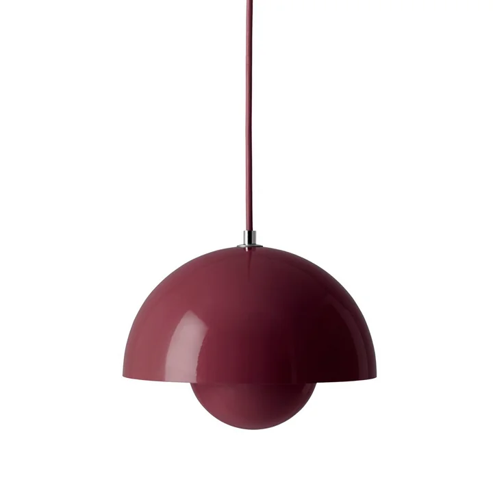 & Tradition - FlowerPot Pendant light VP1, dark plum