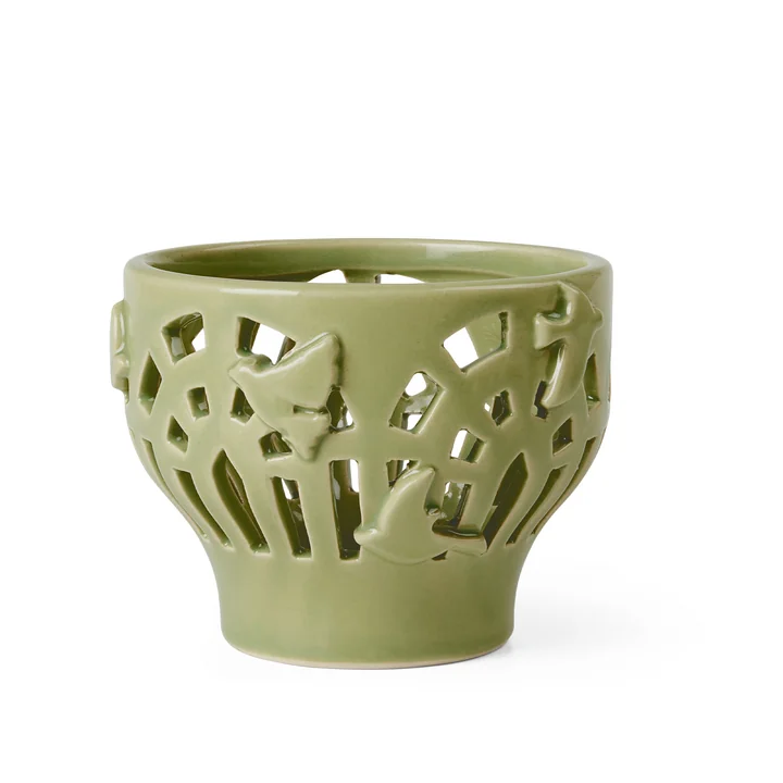 Orangery Tealight holder from Kähler in the version spring leaf