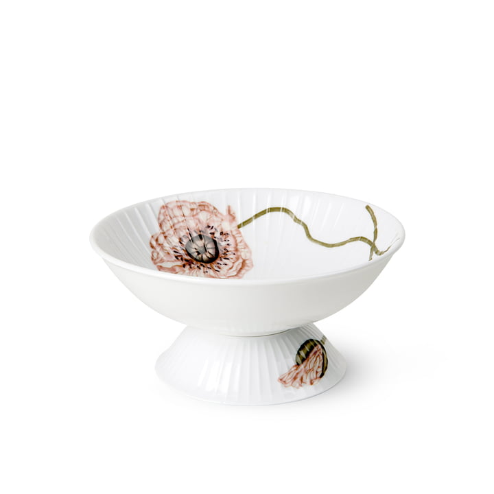 Hammershøi Poppy Bowl on foot from Kähler in color white