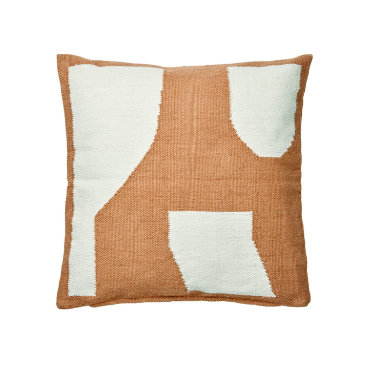 Eilo pillowcase from Broste Copenhagen in color nut brown
