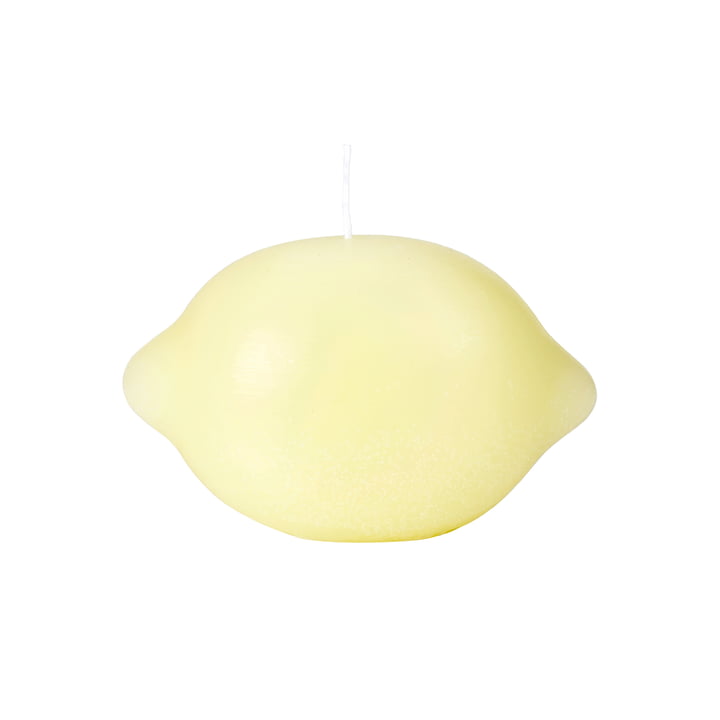 Lemon figure candle from Broste Copenhagen in the color pastel yellow