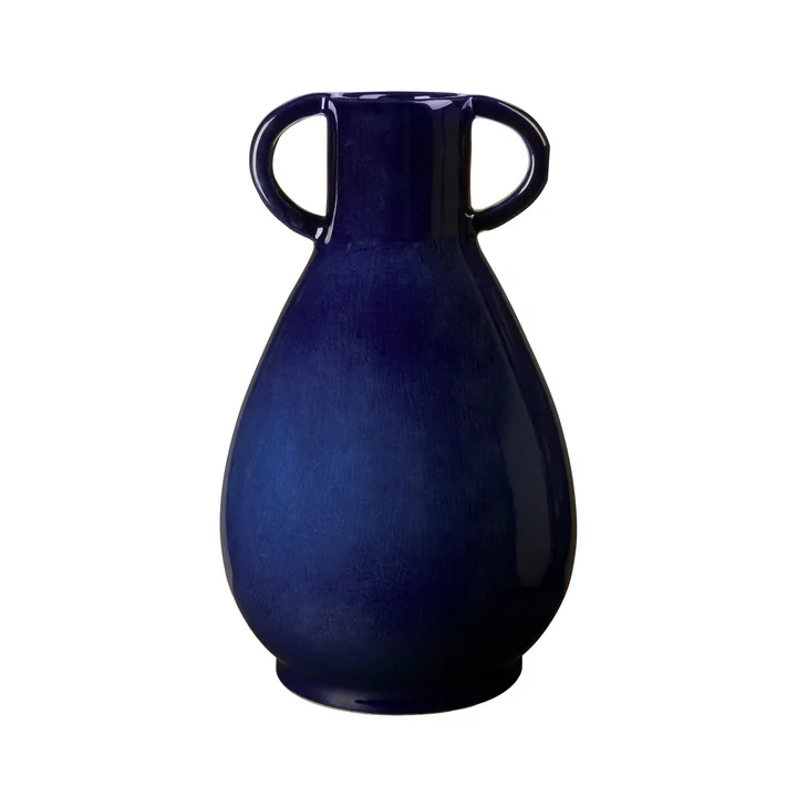 Simi Vase from Broste Copenhagen in color deep cobalt blue