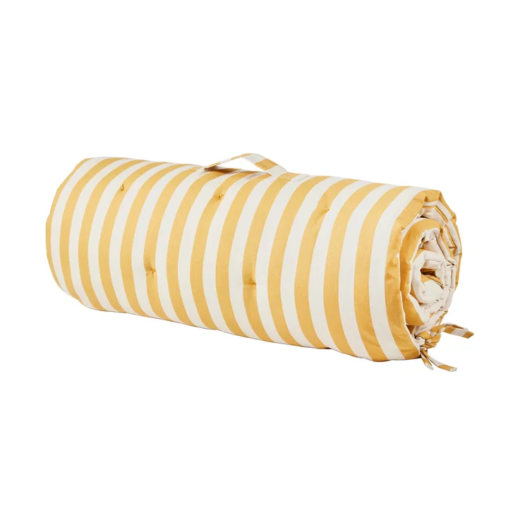 Beach carpet from Broste Copenhagen in color harvest gold