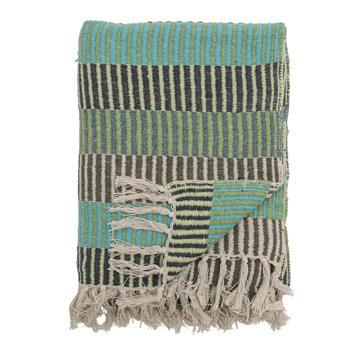 Bloomingville - Isnel Blanket, blue