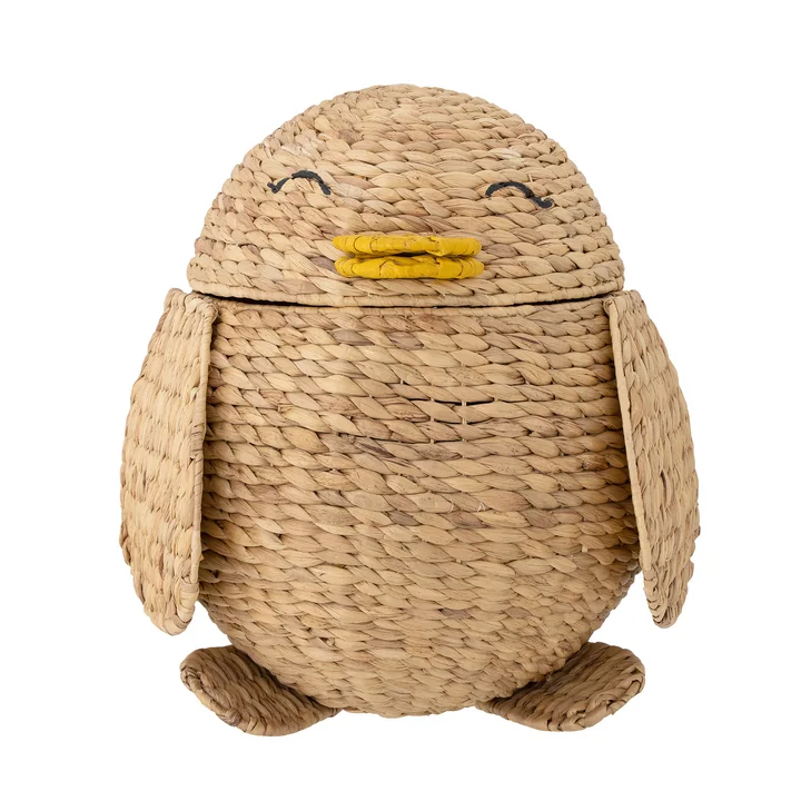 Bloomingville - Pingo Basket with lid, 44 x 47 cm, natural