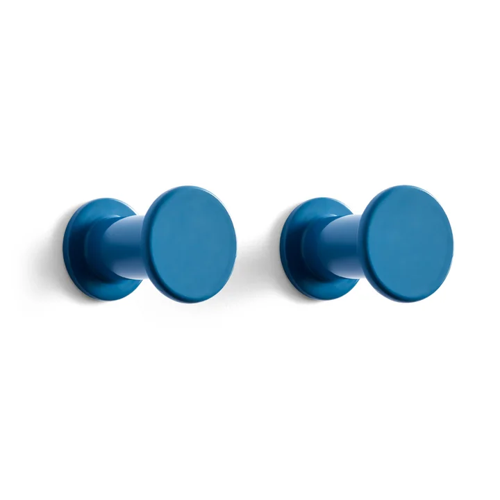 Bolt Coat hook set of 2, blue from HAY