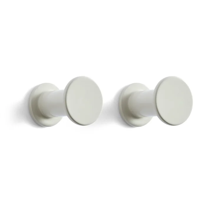 Bolt Coat hook set of 2, light gray from HAY