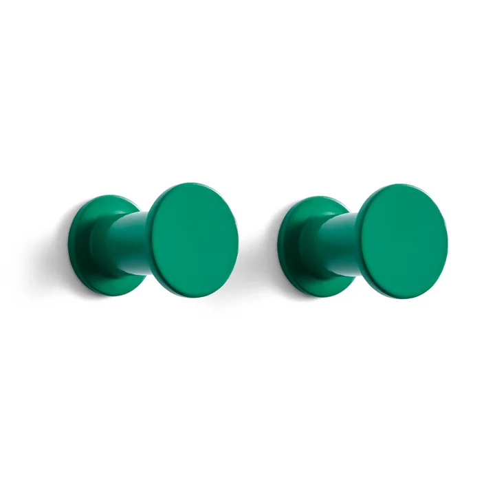 Bolt Coat hook set of 2, green from HAY