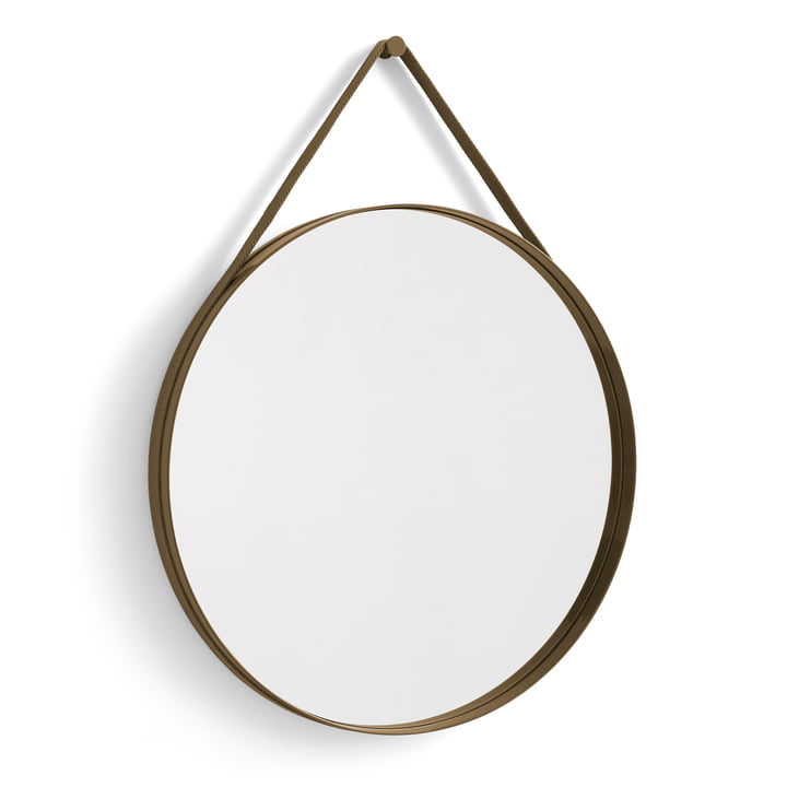 Hay - Strap Mirror No. 2, Ø 70 cm, light brown
