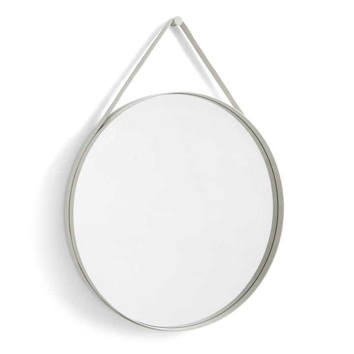 Hay - Strap Mirror No. 2, Ø 70 cm, light gray