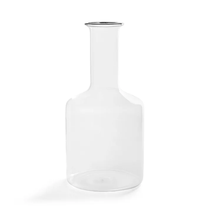 Rim Carafe, clear with black rim from HAY