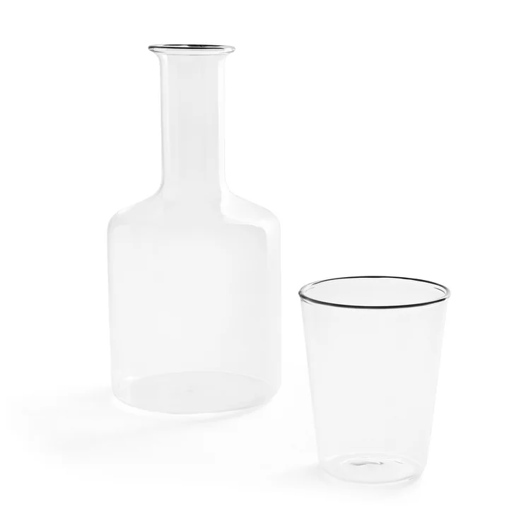 Rim HAY carafe and glasses