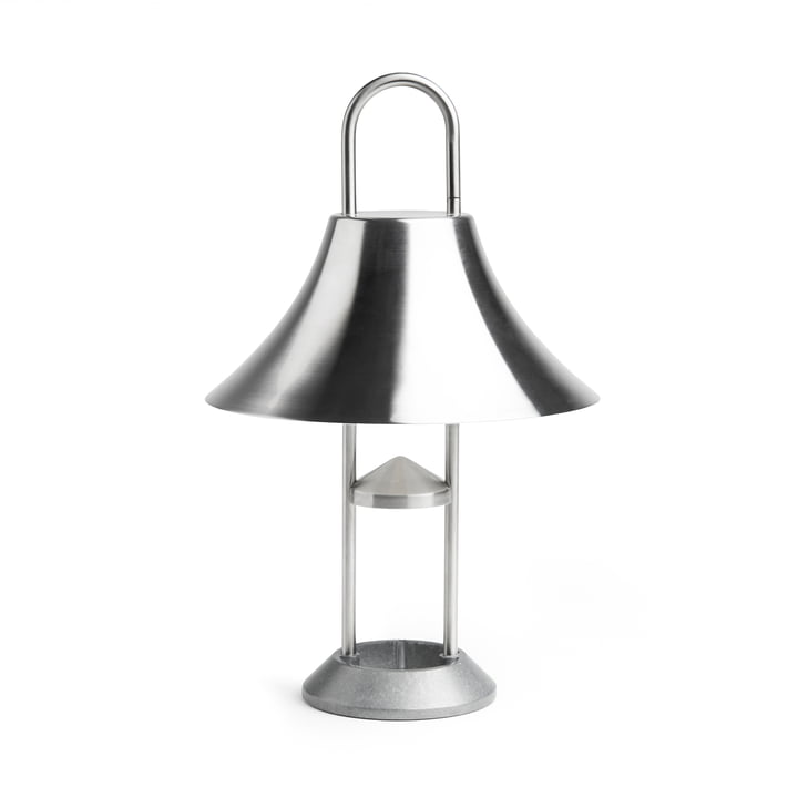 Mousqueton LED lamp, stainless steel brushed by Hay