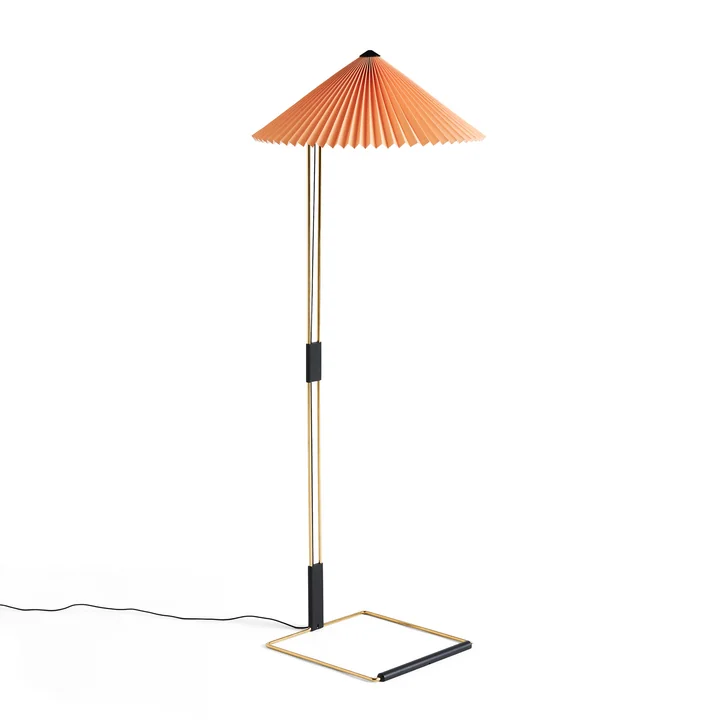 Matin LED floor lamp, peach from HAY