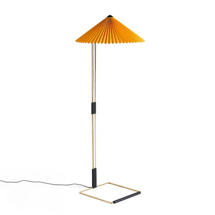 Matin LED floor lamp, yellow from HAY