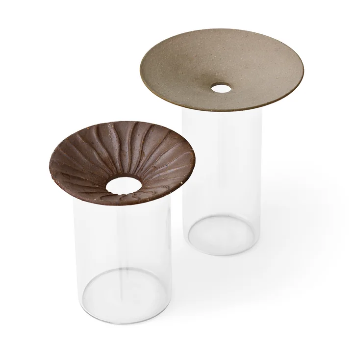 Cresco Propagation vase (set of 2), brown / beige by Audo