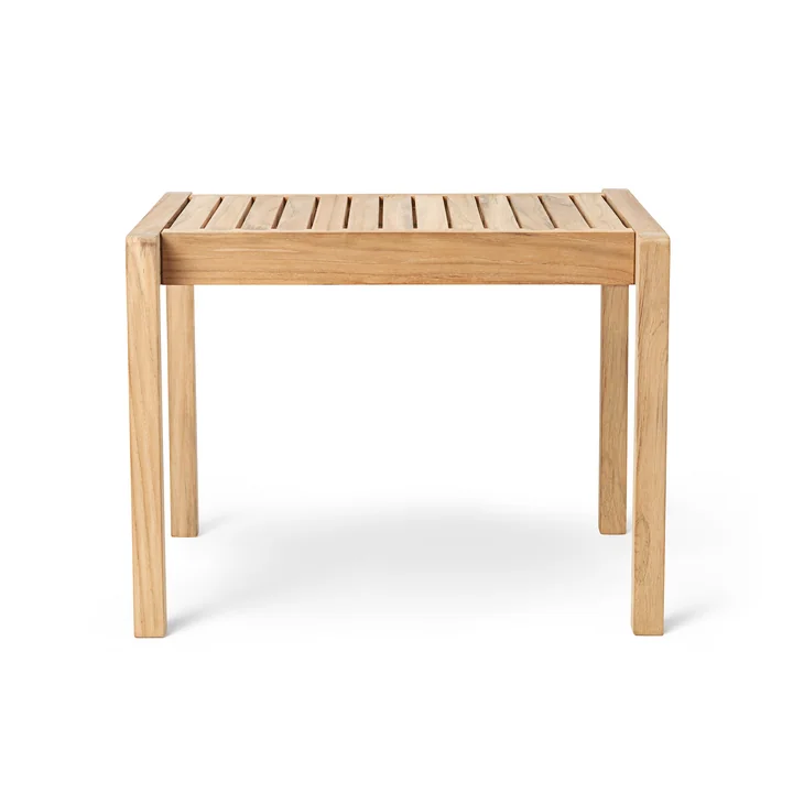 AH911 Outdoor side table, 5 9. 5 x 4 8. 5 cm, teak untreated from Carl Hansen