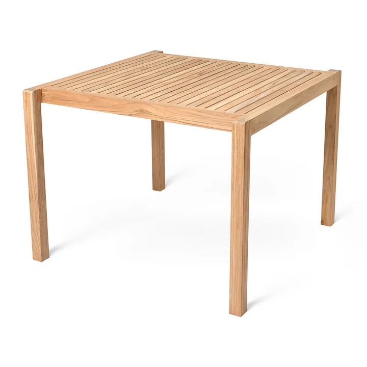 Carl Hansen - AH902 Garden table, 100 x 9 8. 5 cm, teak untreated