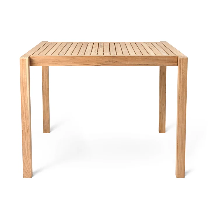 Carl Hansen - AH902 Garden table, 100 x 9 8. 5 cm, teak untreated