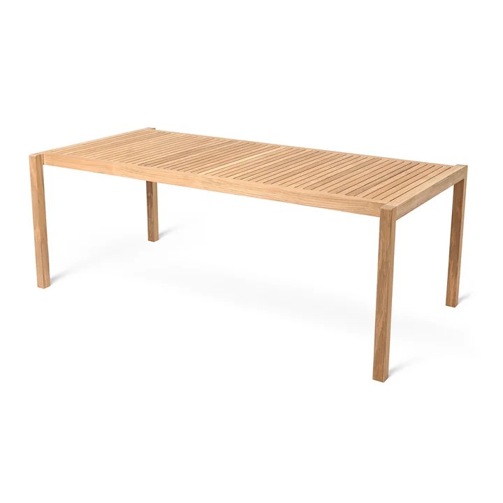 AH901 Garden table, 200 x 100 cm, teak untreated from Carl Hansen