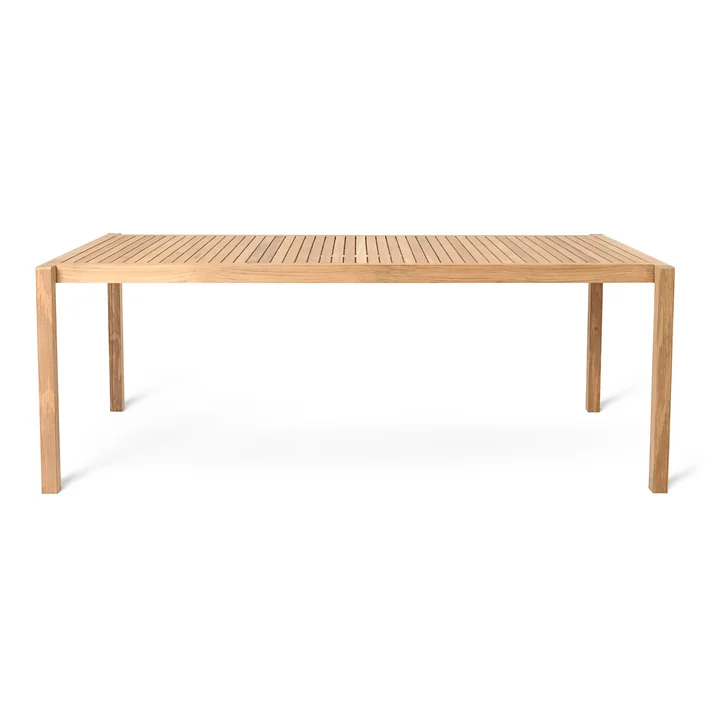 AH901 Garden table, 200 x 100 cm, teak untreated from Carl Hansen