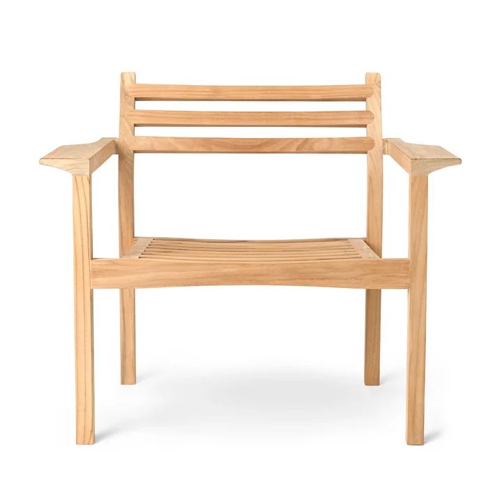 AH601 Outdoor lounge chair, teak untreated from Carl Hansen