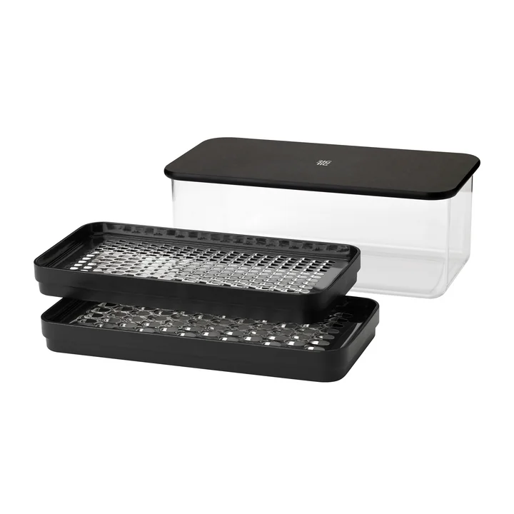 Grate-It grater with container from Rig-Tig by Stelton in color black