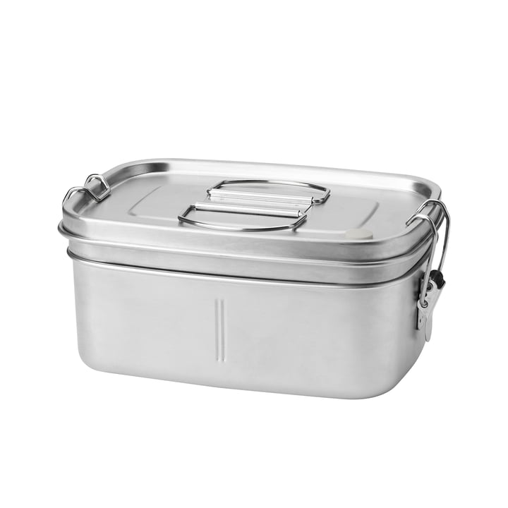 Buddy lunch box from Rig-Tig by Stelton in the version steel