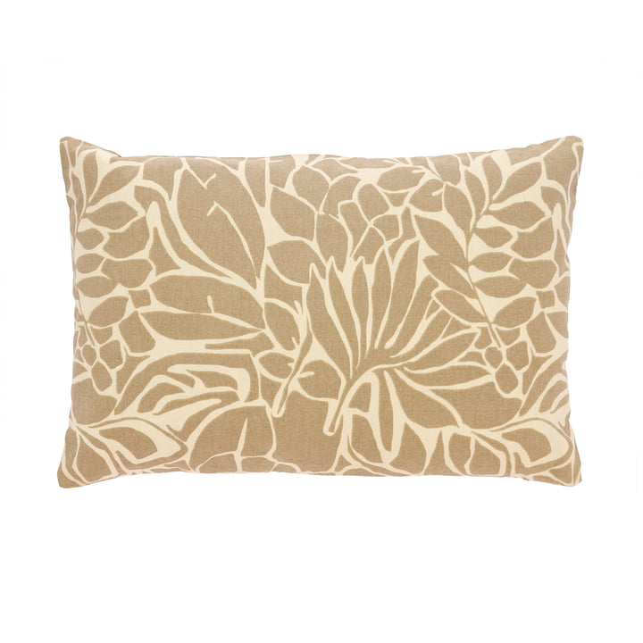 Abstract Leaves Cushion from Södahl in color beige