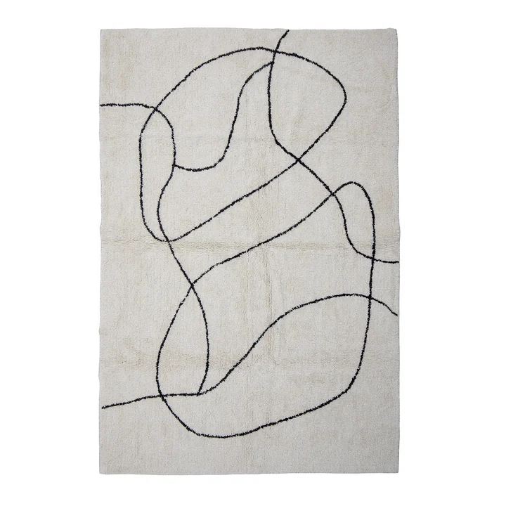 Bloomingville - Viga carpet, 180 x 120 cm, white