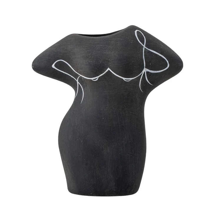 Bloomingville - Lulu decorative vase, h 16 cm, black