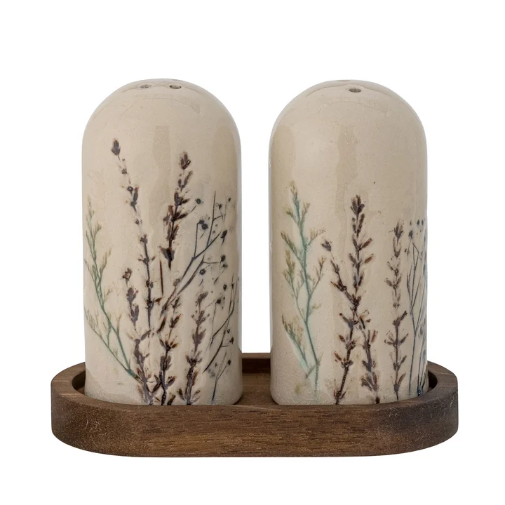 Bloomingville - Bea Salt & Pepper Shaker Set, natural