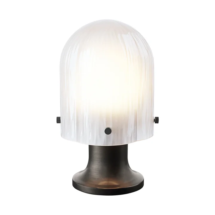 Seine Table lamp LED Outdoor from Gubi in the finish brass antique / frosted glass