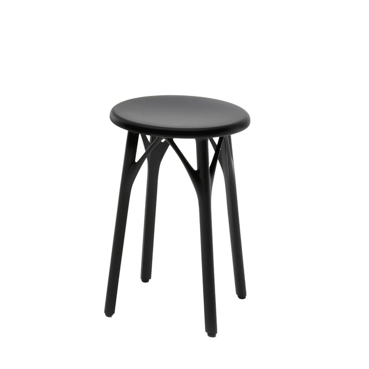 A.I. Light stool, H 45 cm, black from Kartell