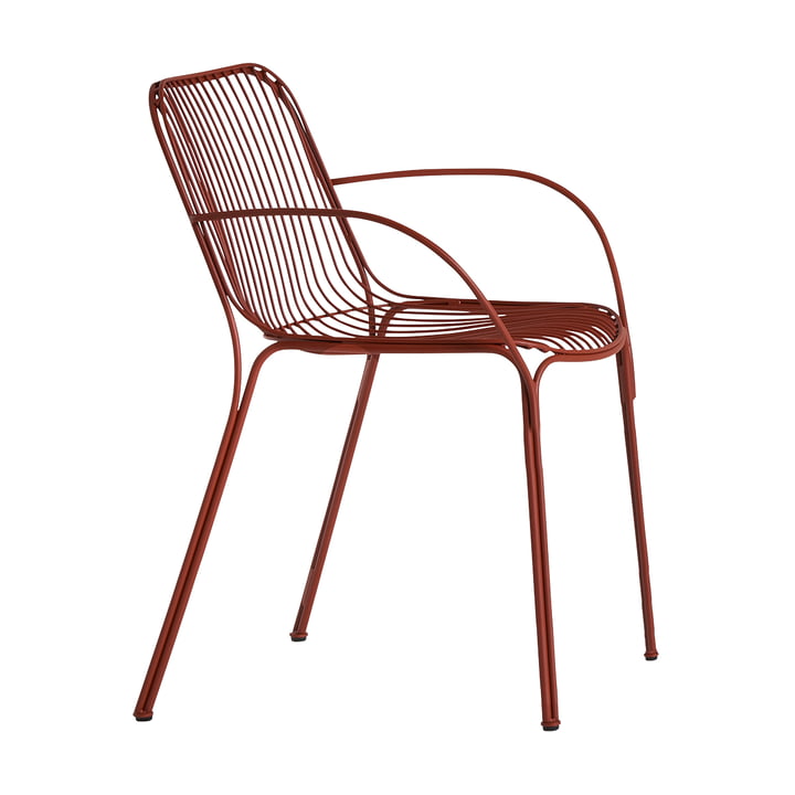 Hiray Armchair, rust red from Kartell