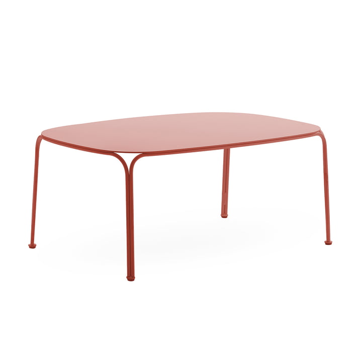 Hiray Garden table low, h 38 cm, rust red from Kartell